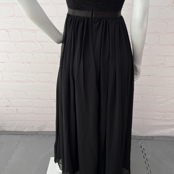 Dressystar Women Long Formal Black Dress Floral Lace Short Sleeve S - Picture 12 of 15